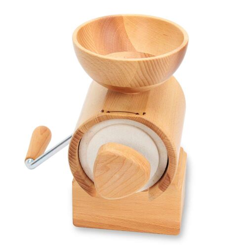 Alternative view of Tanya – hand mill with stone grinding discs