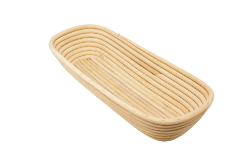 Rattan proofing basket: long, 41 x 15 cm, 1,5 kg