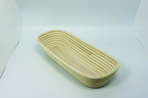 Rattan proofing basket: long, 41 x 15 cm, 1,5 kg